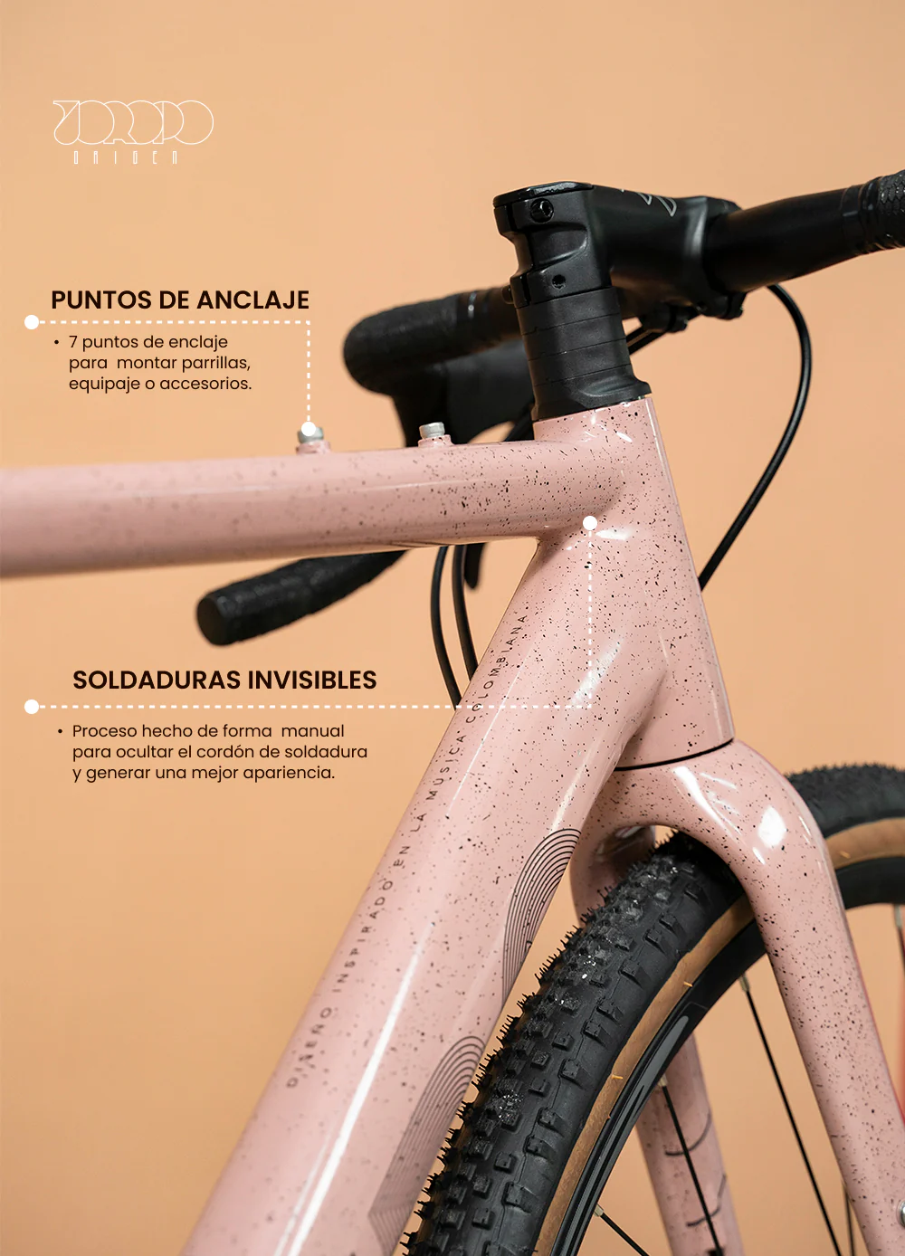 Bicicleta de gravel ORIGEN AL en aluminio con tenedor en carbono y grupo LTWOO GRT de 1x12 velocidades - Image 19