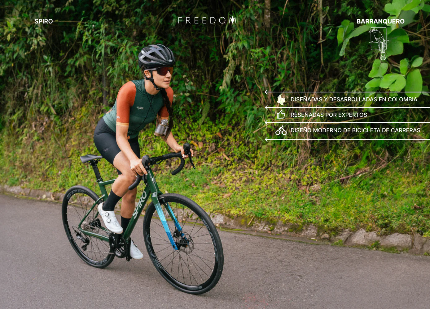 Bicicleta de ruta FREEDOM en aluminio con tenedor en carbono de 2x10 vel. - Image 11